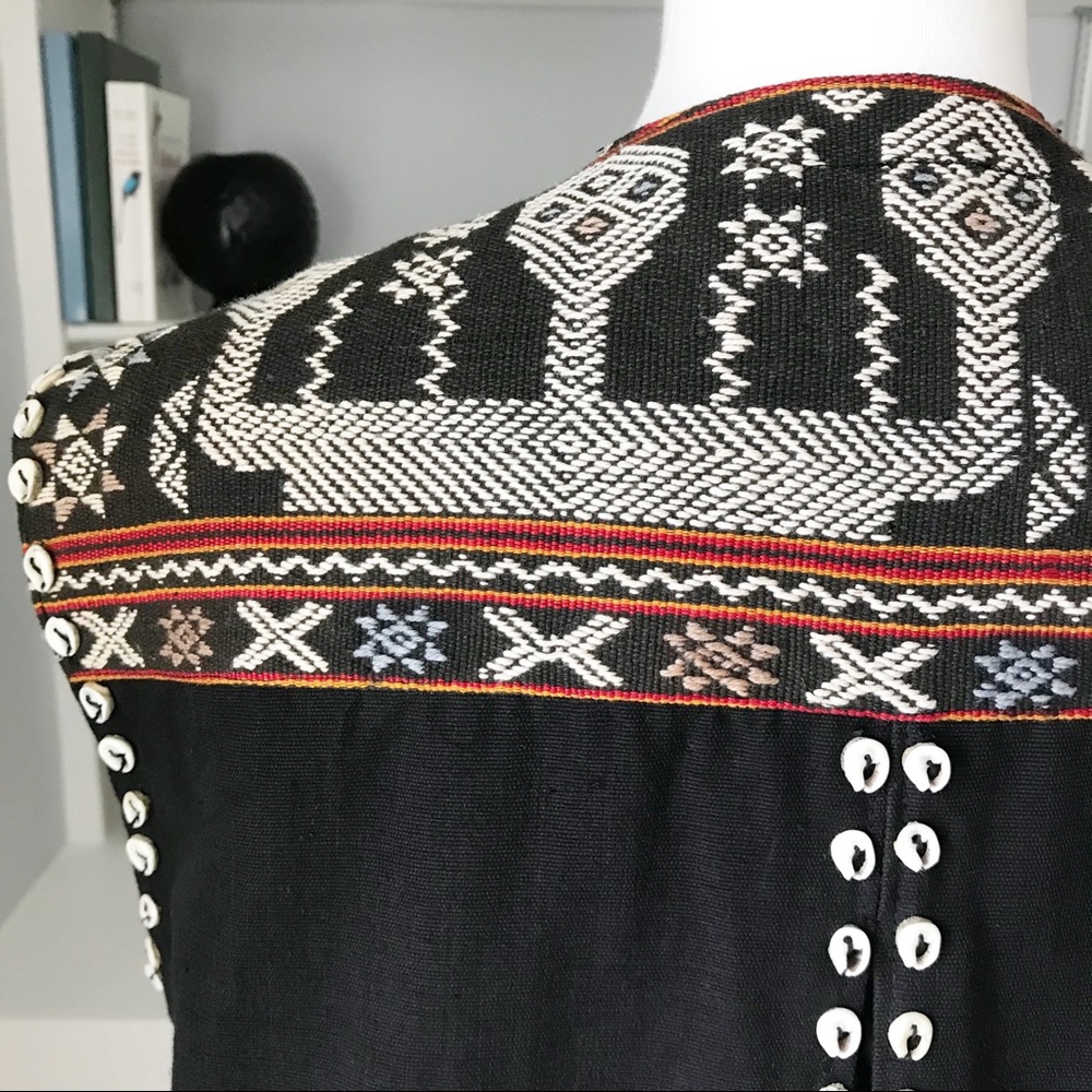 Vintage Asiacraft Textiles | Bali Ikat Shell Vest